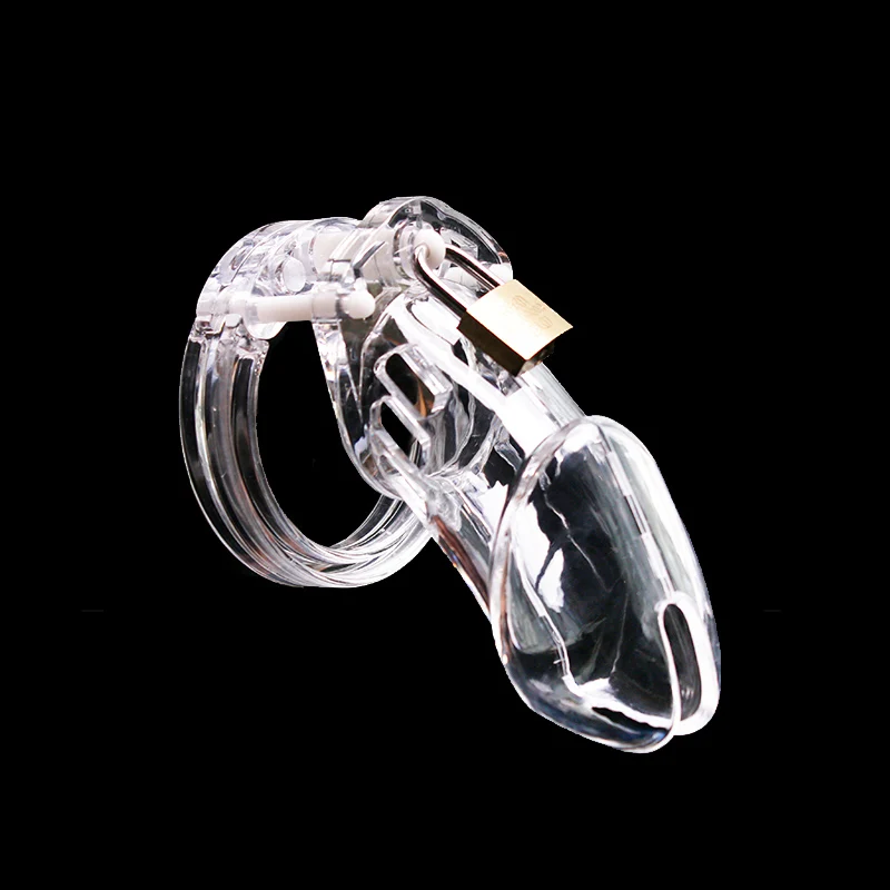 Male Chastity Cage Device Small/Standard Cock Cage with 5 Size Rings Brass Lock Locking Number Tags Erotic Urethral Men SexyToy - Image 3