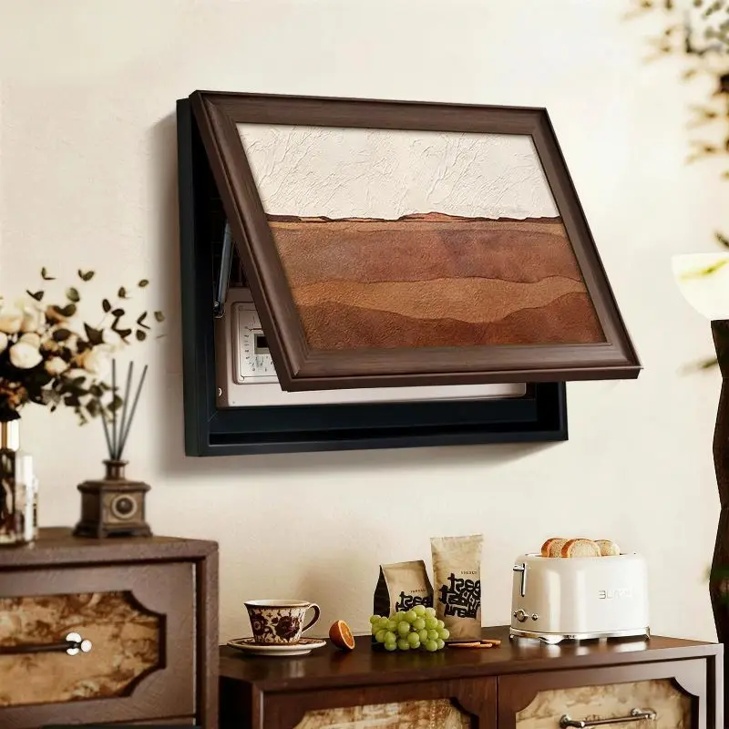 New medieval style meter box decorative painting art landscape entrance entrance meter box blocking hanging painting