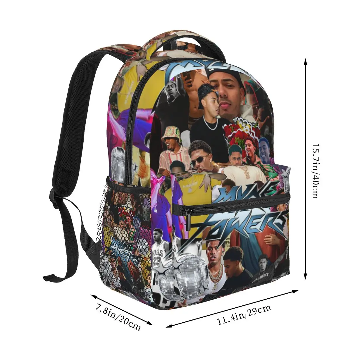 Rapper Myke Towers Europe Tour Backpack Hot Sale Daypack Large Capacity Boys Girls BookBag School Bag Shoulder Bag for Men Women