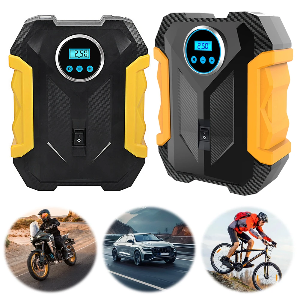 

150PSI Auto Electric Pump with LED Light Car Tire Inflator Digital Display Electric Air Pump for Automobile Bicycle Ball