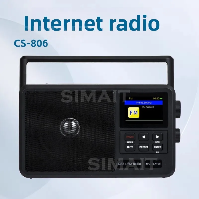 CS-806 Portable Internet FM Radio, Portable Multifunction DAB FM Radio