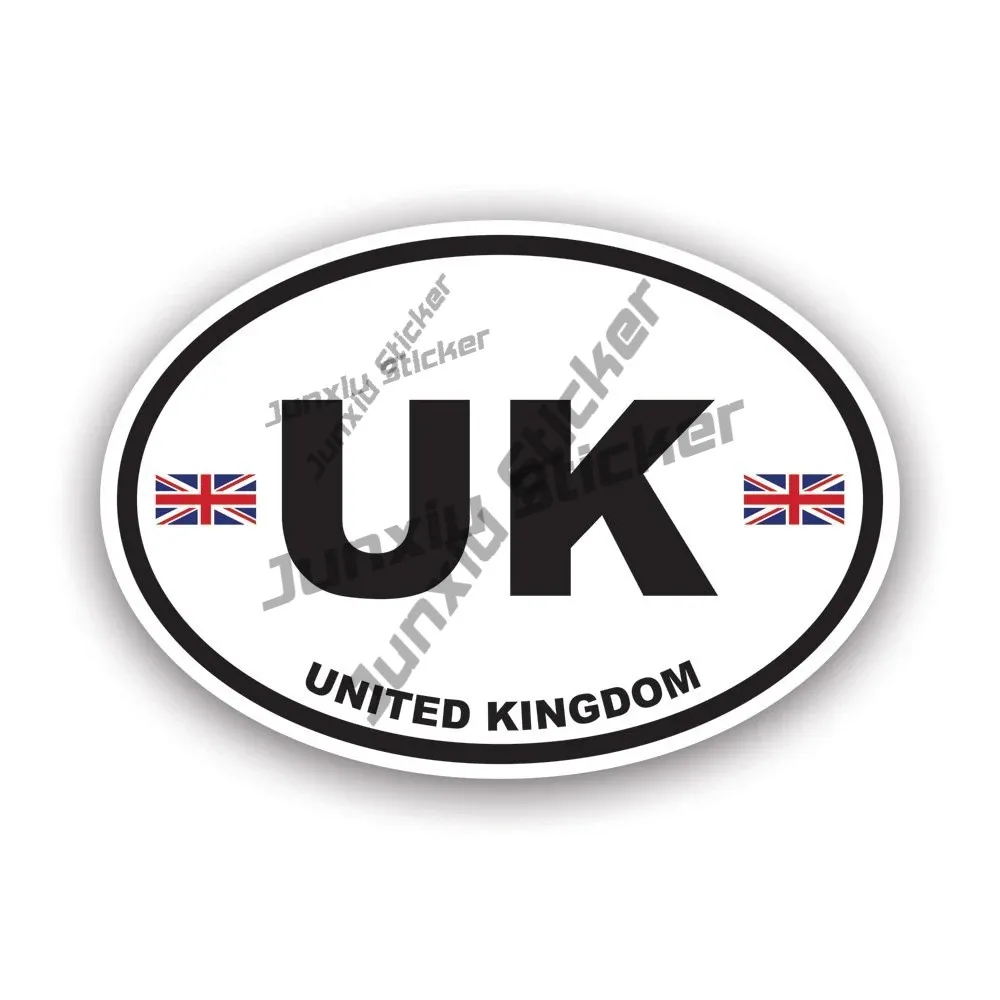

United Kingdom Oval Uk Sticker Britain British Flag Decal Trendy Truck Waterproof Vinyl Decal Weatherproof Car Accessories For