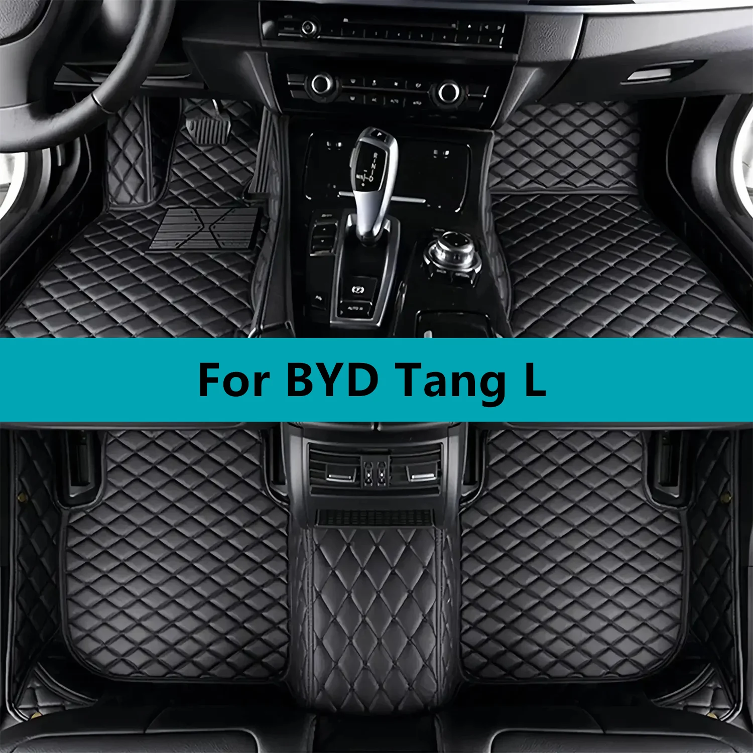 

Car Floor Mats Fit For BYD Tang L 2025 2026 2027 Custom Leather Waterproof Car Floor Mats Interior Accessories