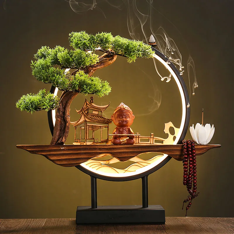 

Retro Props Incense Support Zen Garden Smoke Waterfall Incense Holder Santo Stick Burner Cascada De Humo Incienso Ornaments