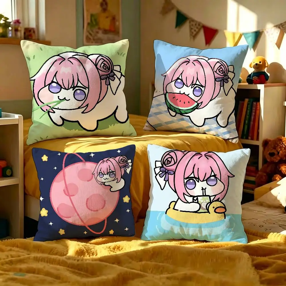 Nikke DORO Doll cute Pillow Cushion Cover Pillowcase Living Room Sofa Home Decor Customized