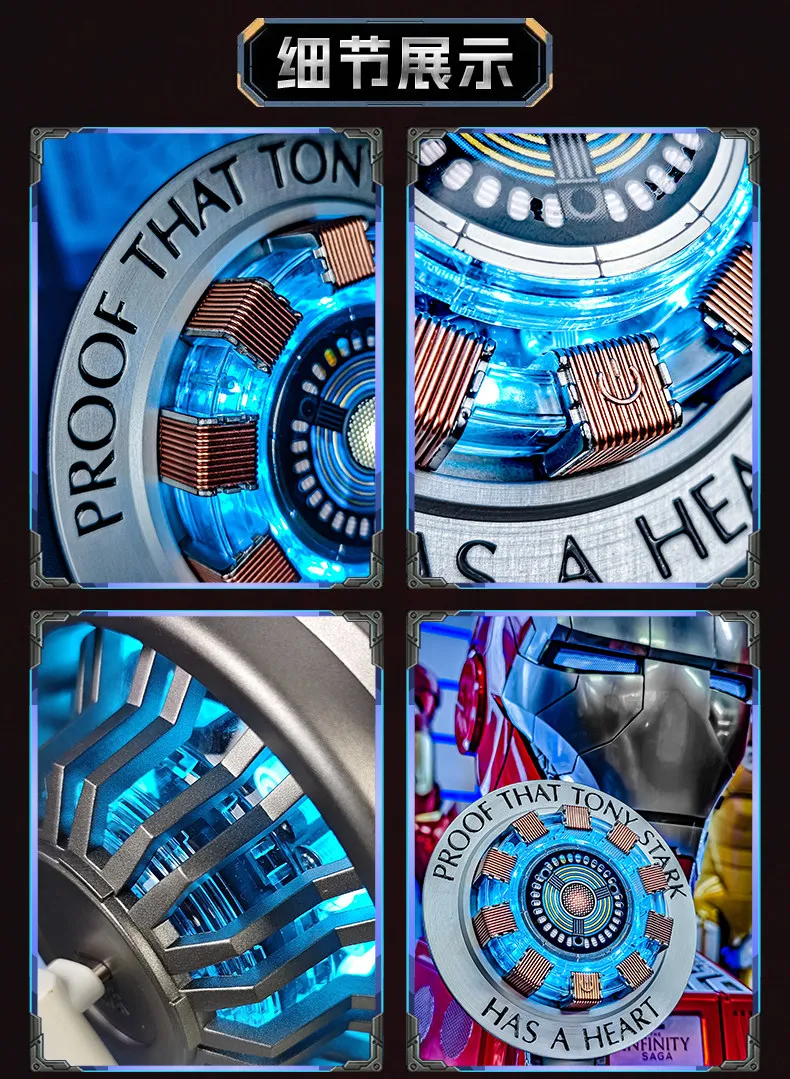 In Stock Killerbody Licensed Iron Man Chest Arc Reactor Wireless Magnetic Charger Alloy Base Desktop Charging Station For Phones