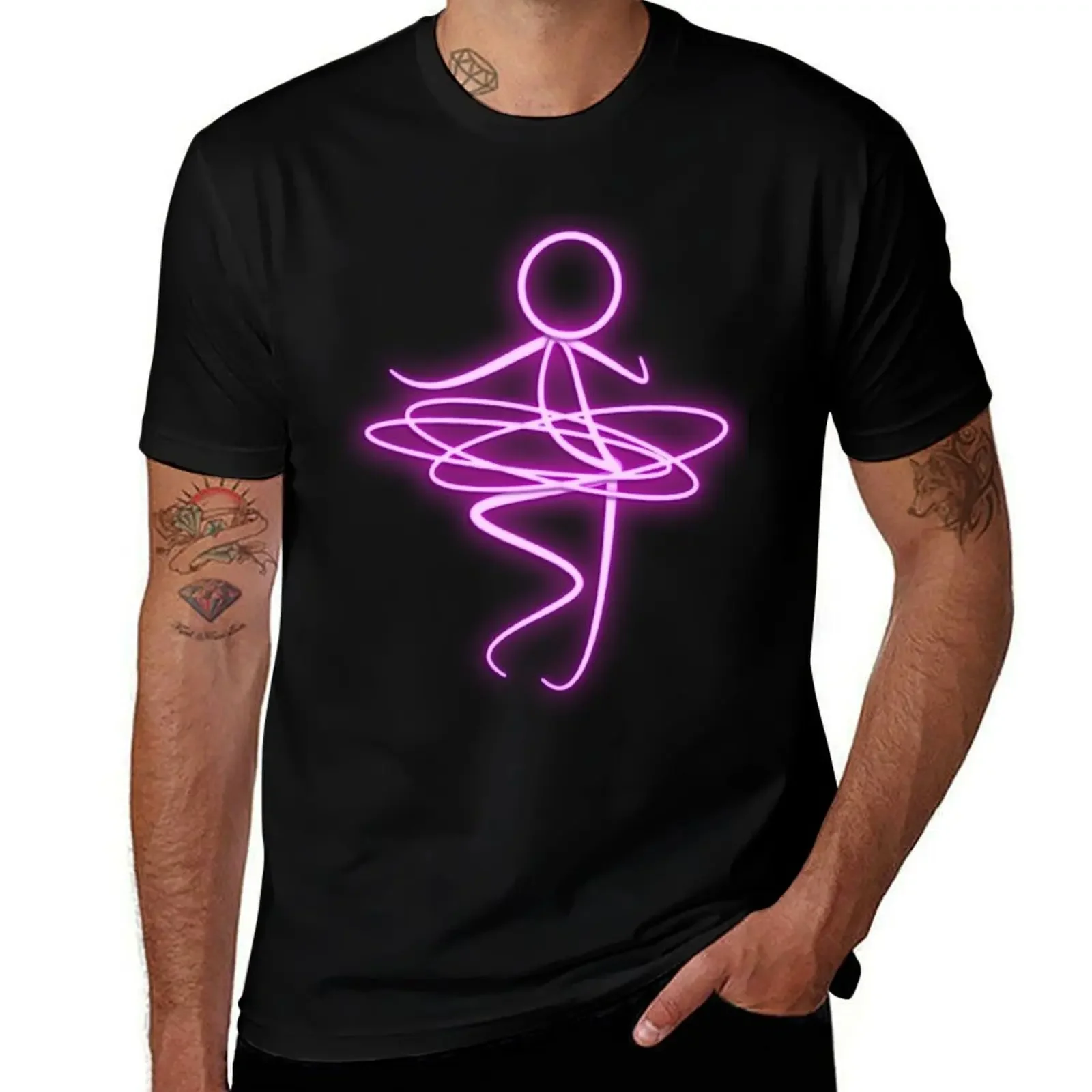 Neon Hooping Lights T-Shirt Funny t-shirt valentines boutique clothes sports fans designer t shirt men