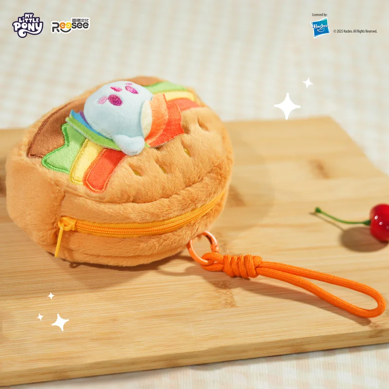 NEW My Little Pon Blind Box Food Fun Plush Handbag Series Anime Peripheral Dolls Pendants Customized Gifts Children Birthday Toy