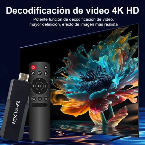 Imagen 2 del producto Android TV Sticks MX10 F2 Allwinner RK3228A TV 1gb 8gb 1 unidad 2025 stb Box Android 4k eu Android TV Stick
