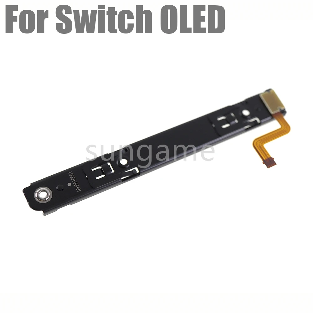 10pcs/Sets Repart Part Right and Left Slide Rail with Flex Cable Fix For Nintendo Switch OLED Console NS Rebuild Track