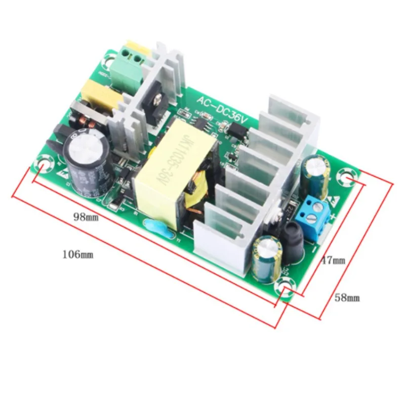 AC-DC36V3A Fuente de alimentación conmutada Módulo de placa desnuda AC100-260V a DC36V3A 96W Universal