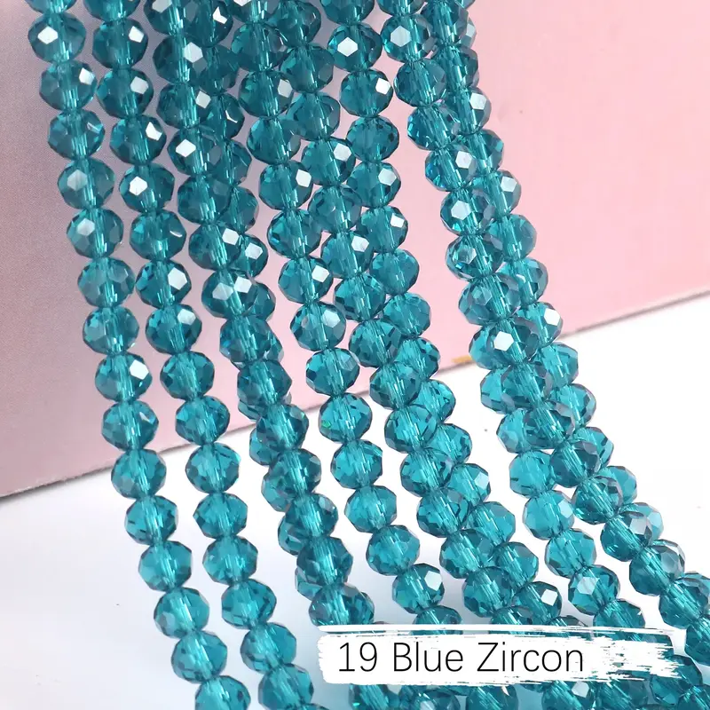2mm 4mm 6mm 8mm Rondelle Austria Crystal Beads Faceted Glass Beads Loose Spacer Beads for DIY Bracelet Garment Making - Image 52