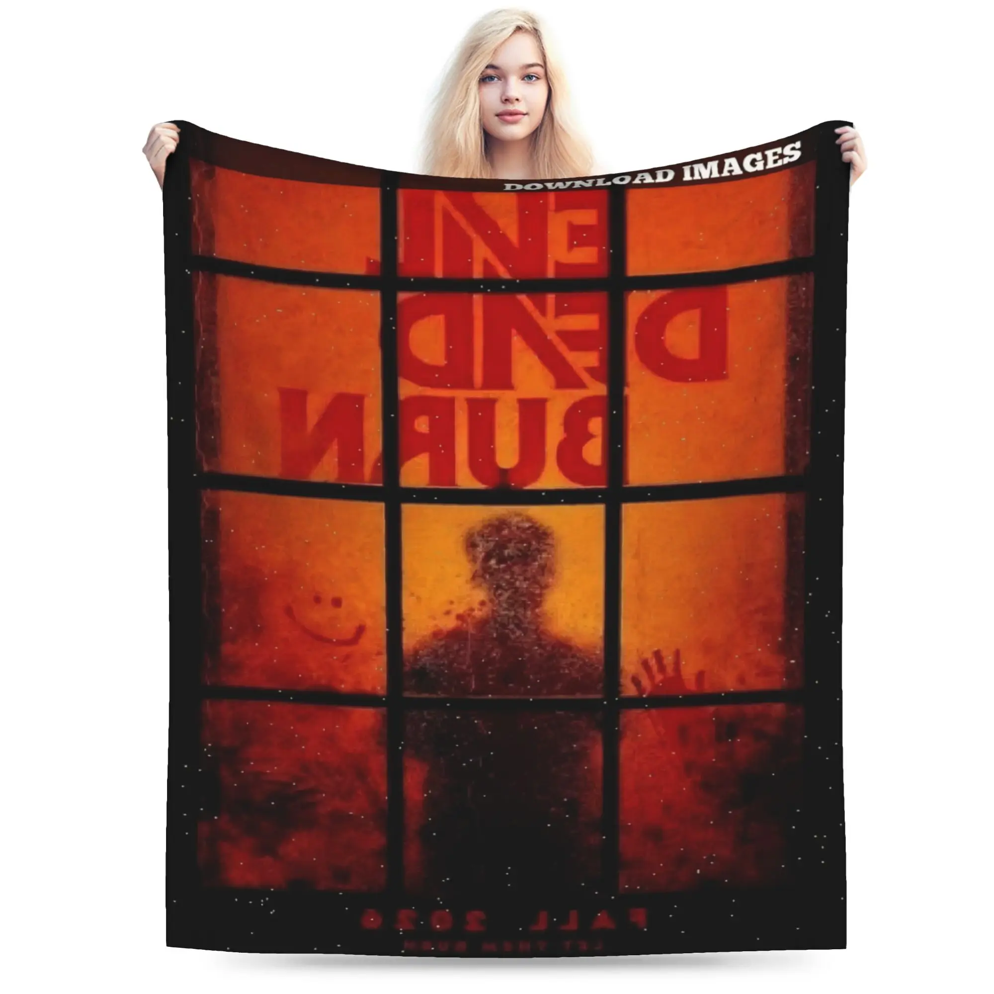 Evil Dead Burn Printed Blanket For Men Women Cozy Soft  Throw Blankets for Couch 50x60 Inches Multi-size