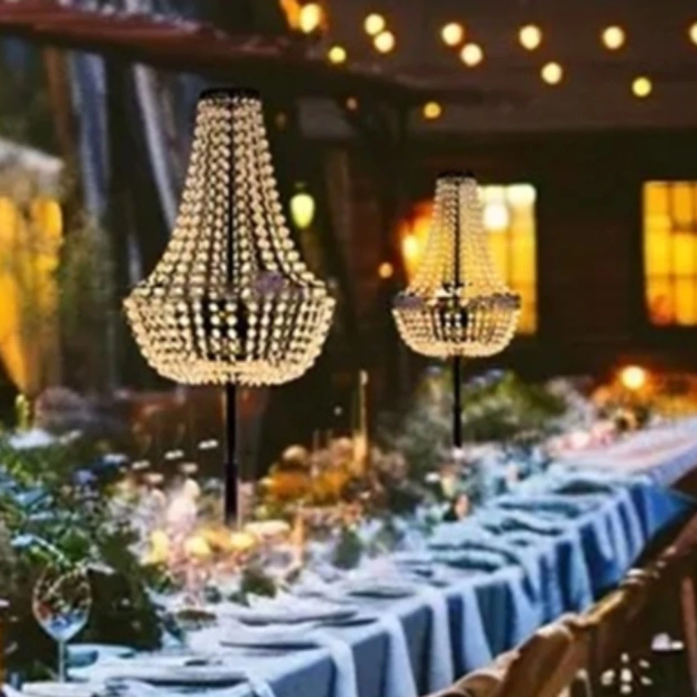 4pcs8pcs Hot sale wedding decoration lights crystal centerpieces for weddings table Led table toplight