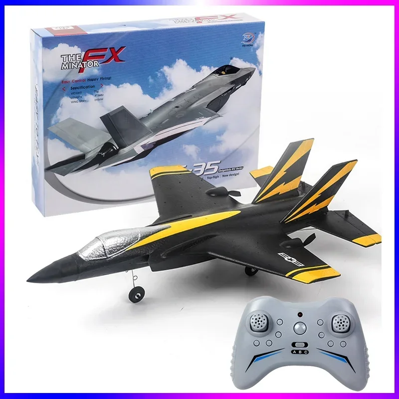 

Fx935 F35 Fighter Rc Airplane 2.4g 4ch Epp Remote Control Plane Warbird Jet Electric Foam Flight Gider Model Toys For Boys