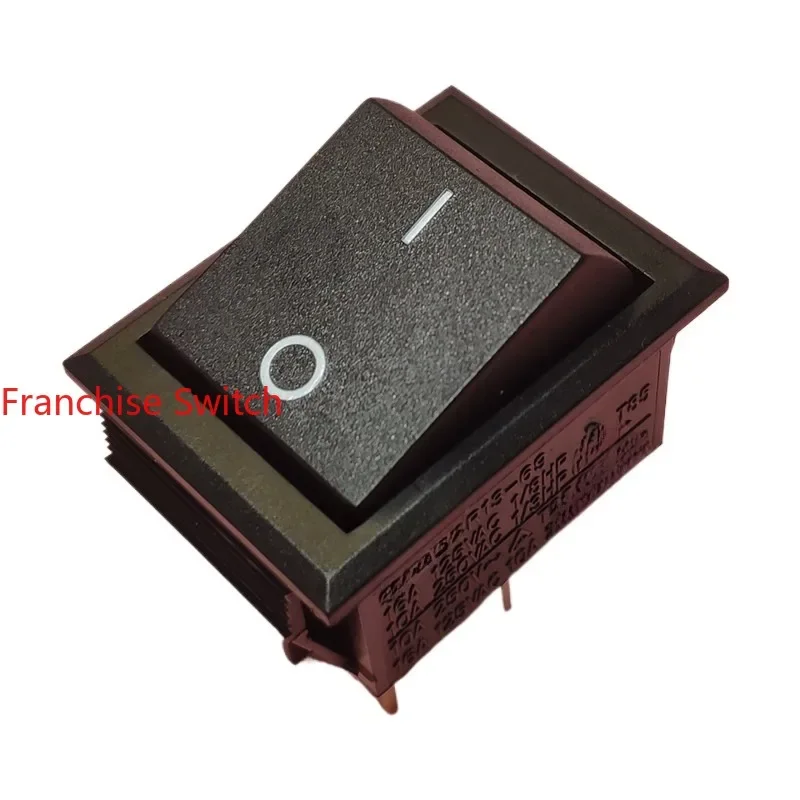 

10PCS Original ship switch R13-69 four-foot two-gear black high-current rocker 16A
