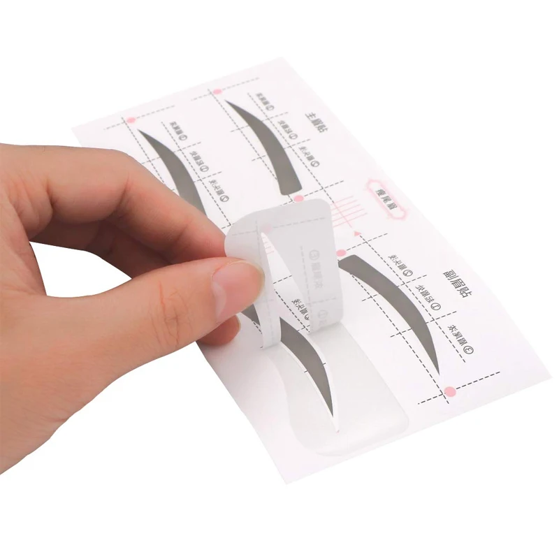 Reusable Eyes Makeup Stencils Kit - Eyeliner Eyeshadow Eyebrow Shaping Templates for Quick Application