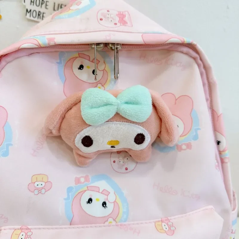 Kawaii Sanrio Bag Cinnamoroll Plecak tornister dla dzieci Śliczne Kuromi Student Torby na ramię o dużej pojemności dla dzieci Prezenty dla dziecka