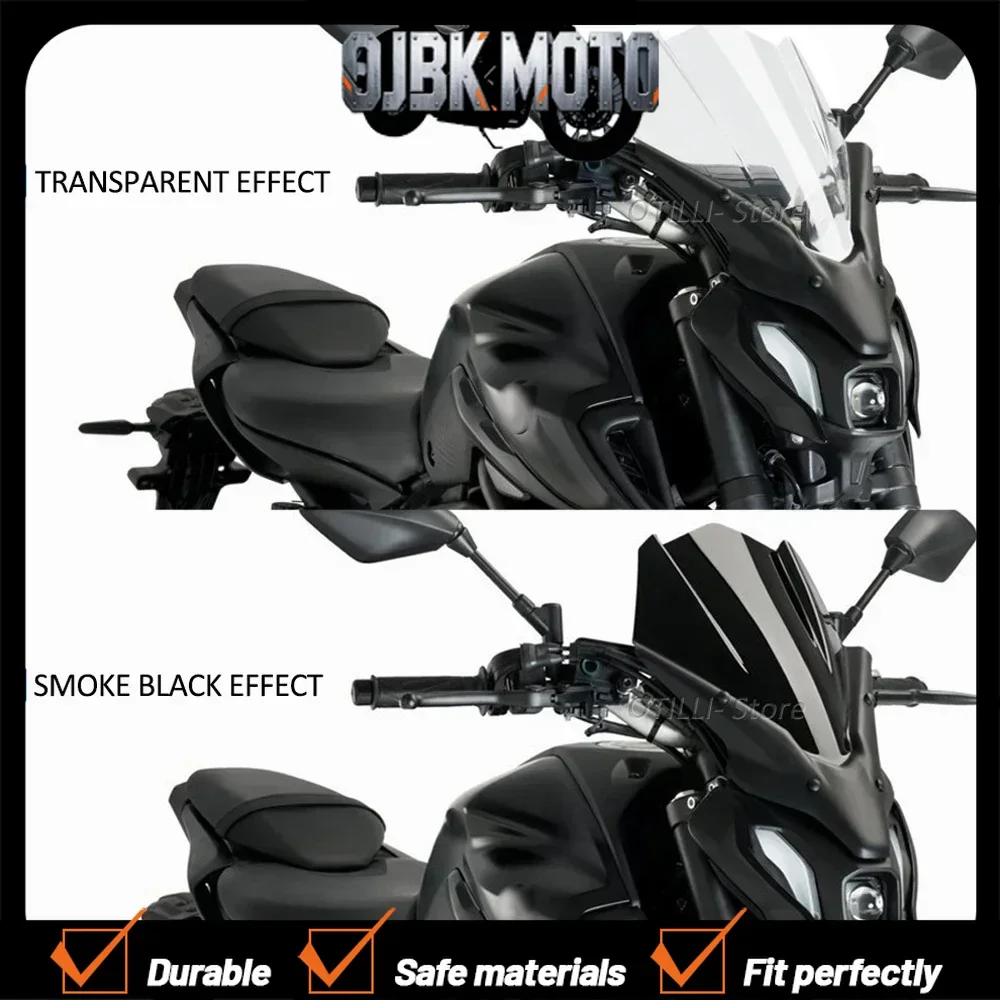 

For Yamaha MT-07 2021-23 MT07 MT 07 mt07 2021 New Motorcycle WindScreen Windshield Fairing Deflector Cover Wind Deflector Visor