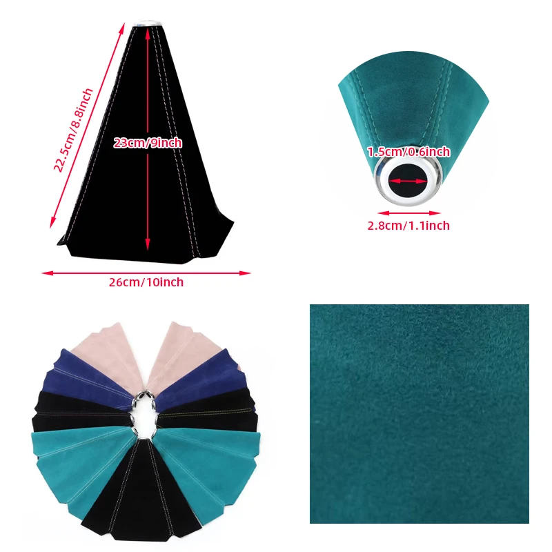 Macaron Car Gear Shift Knob Flocking Cover Universal Shifter Boot Dust Cover Suede Waterproof Decorate Car Interior