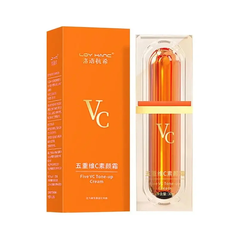 5 VC 플레인 크림 컨실러, 아이솔레이션 브라이트닝 스킨 메이크업, 프론트 밀크, 4 인 1 미백 크림, 30ml