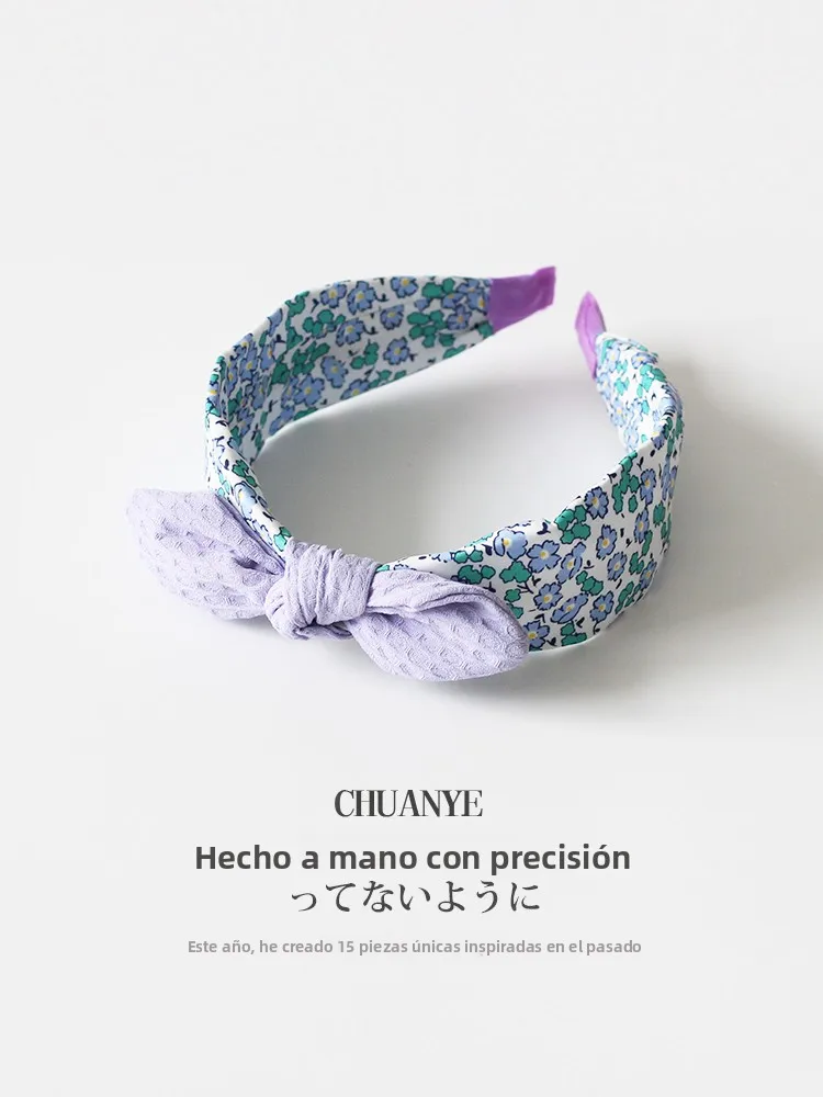 Diadema Floral Estilo Japonés Kawano, Linda Diadema con Lazo de Mariposa, Diadema Decorativa para Mujer, Versátil y de Alto V...