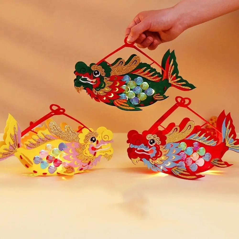 

Non-Woven Fabric Dragon Boat Festival Fish Lantern Chinese Style Cartoon Mid-Autumn Festival lanterns Handmade Decorative