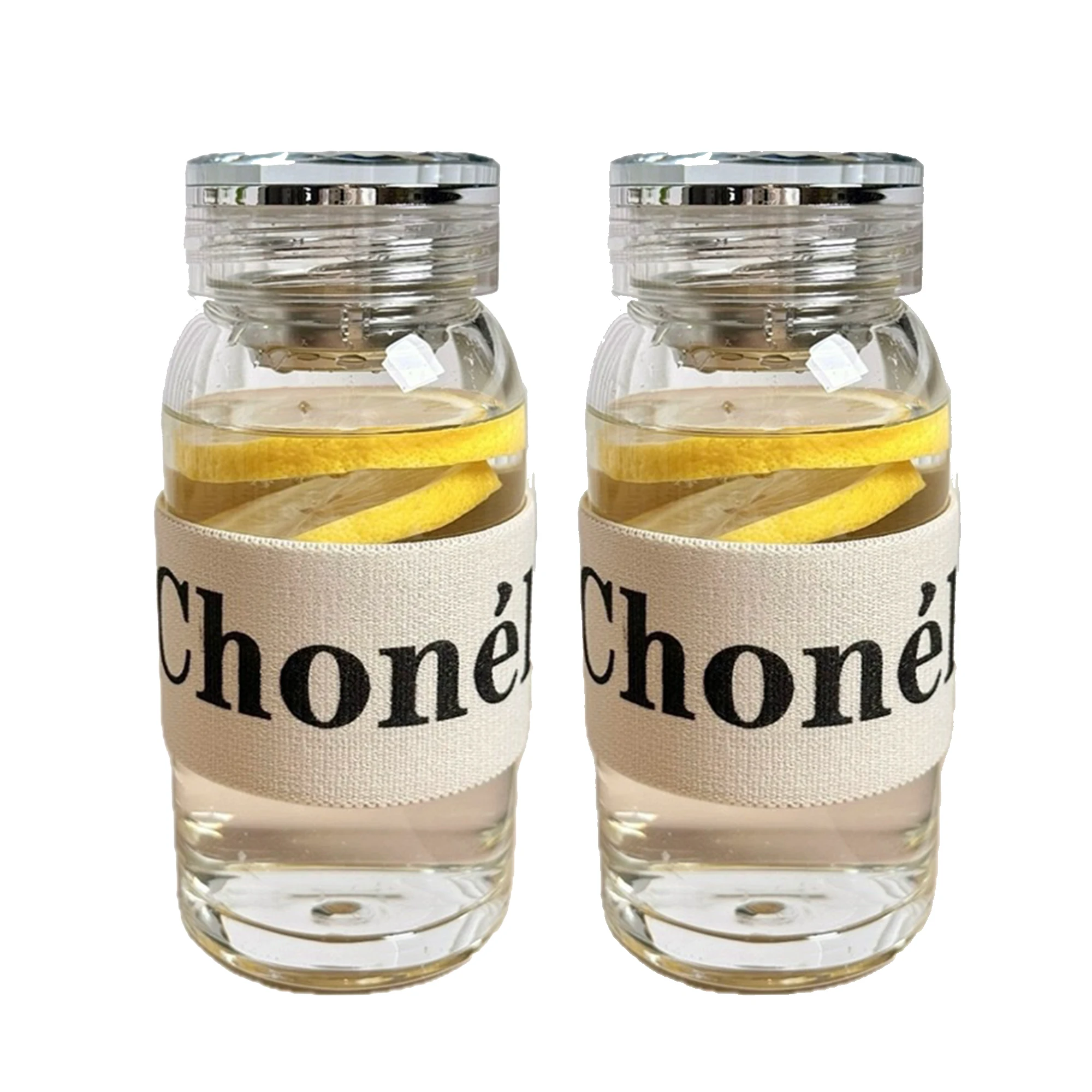 Leak-proof Glass Water Bottles 16 Oz Travel Tea Mug With Infuser Securely Sealed Preventing Spills