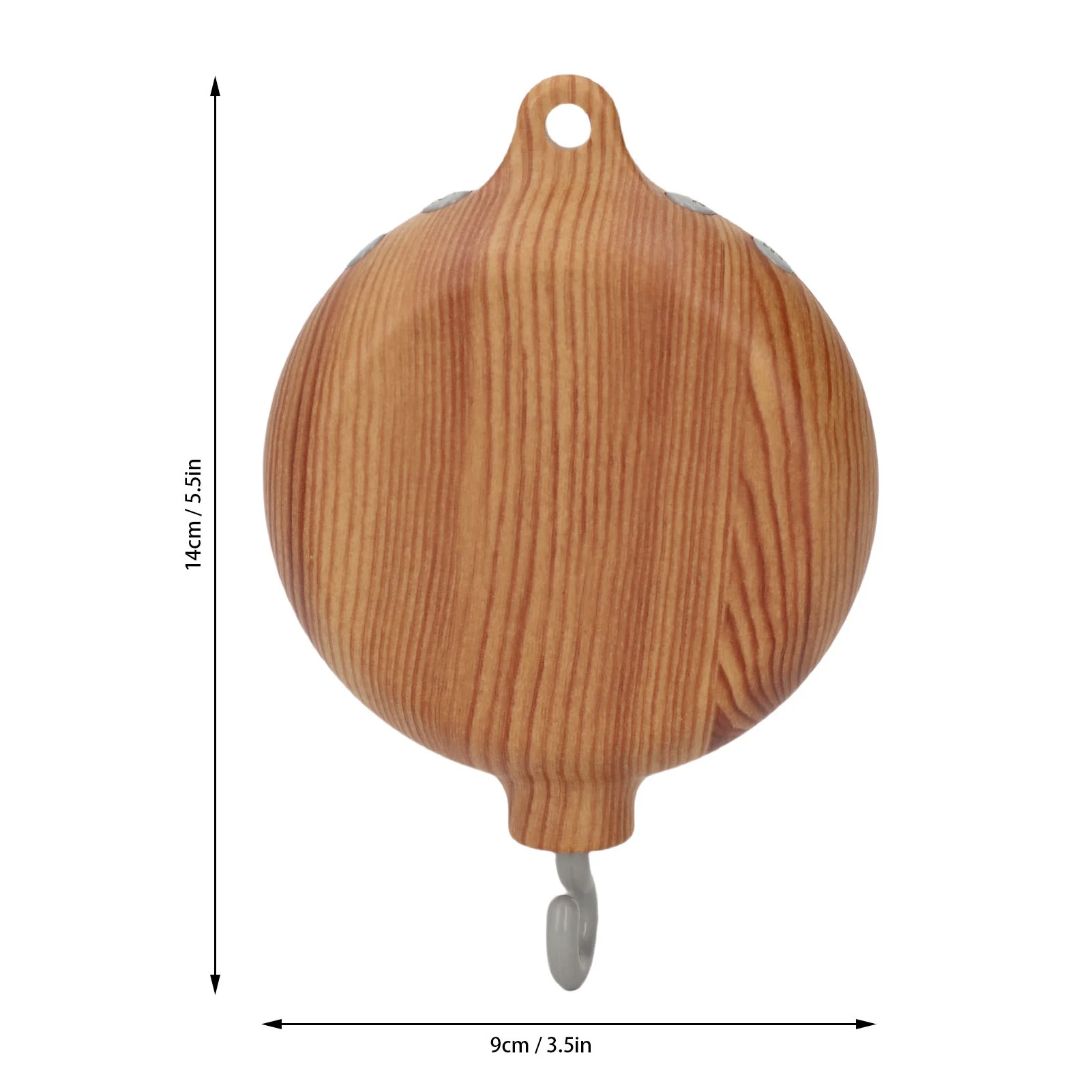 Baby Mobile Music Box Simulated Wood Grain Baby Crib Mobile Motor Box with Rotating Hook