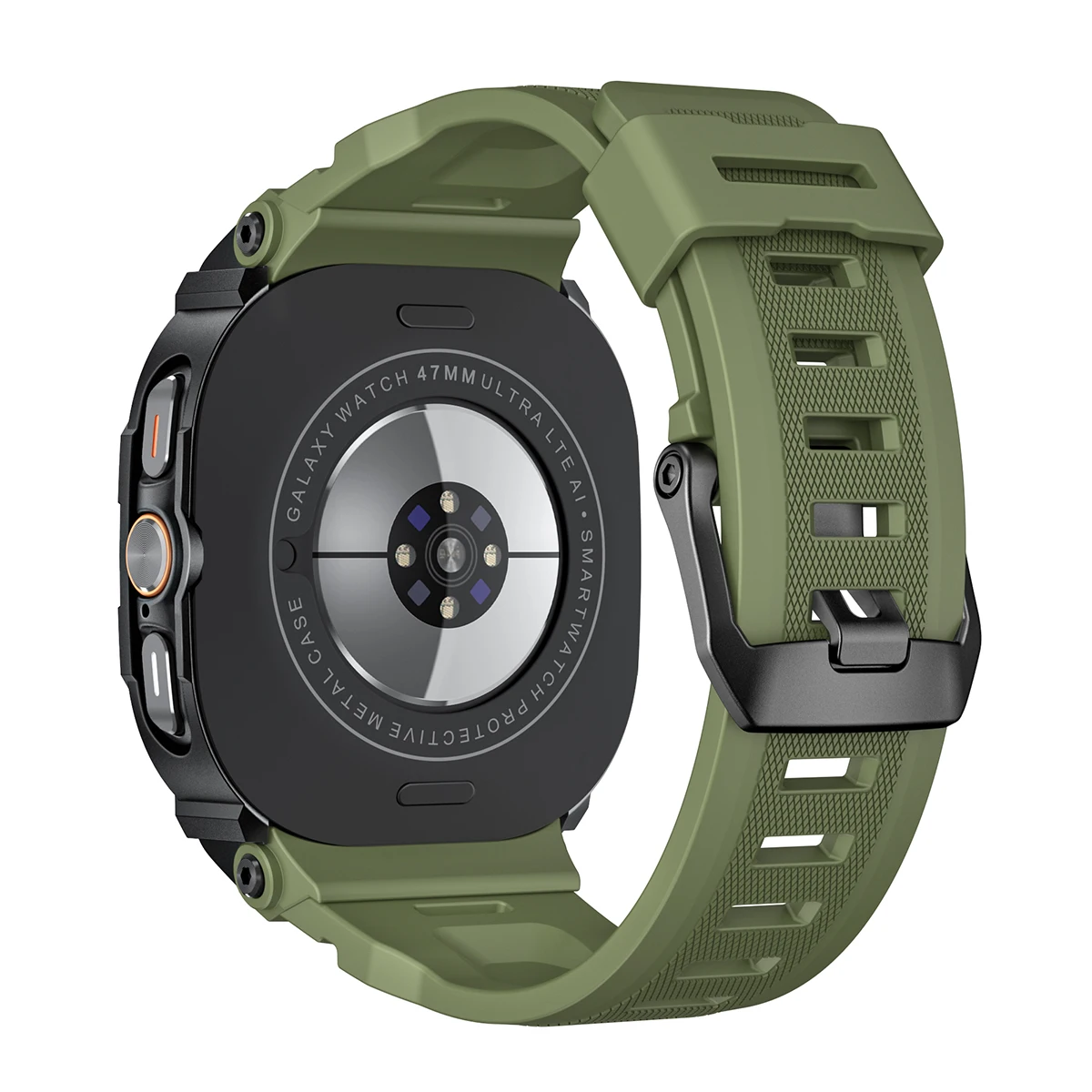 Luxuriöses Metallgehäuse+Armband für Samsung Galaxy Watch Ultra 2025 47mm Silikon Sport-Armband Correa Mod-Kit für Galaxy Watch 7Ultra2 – Detail 12