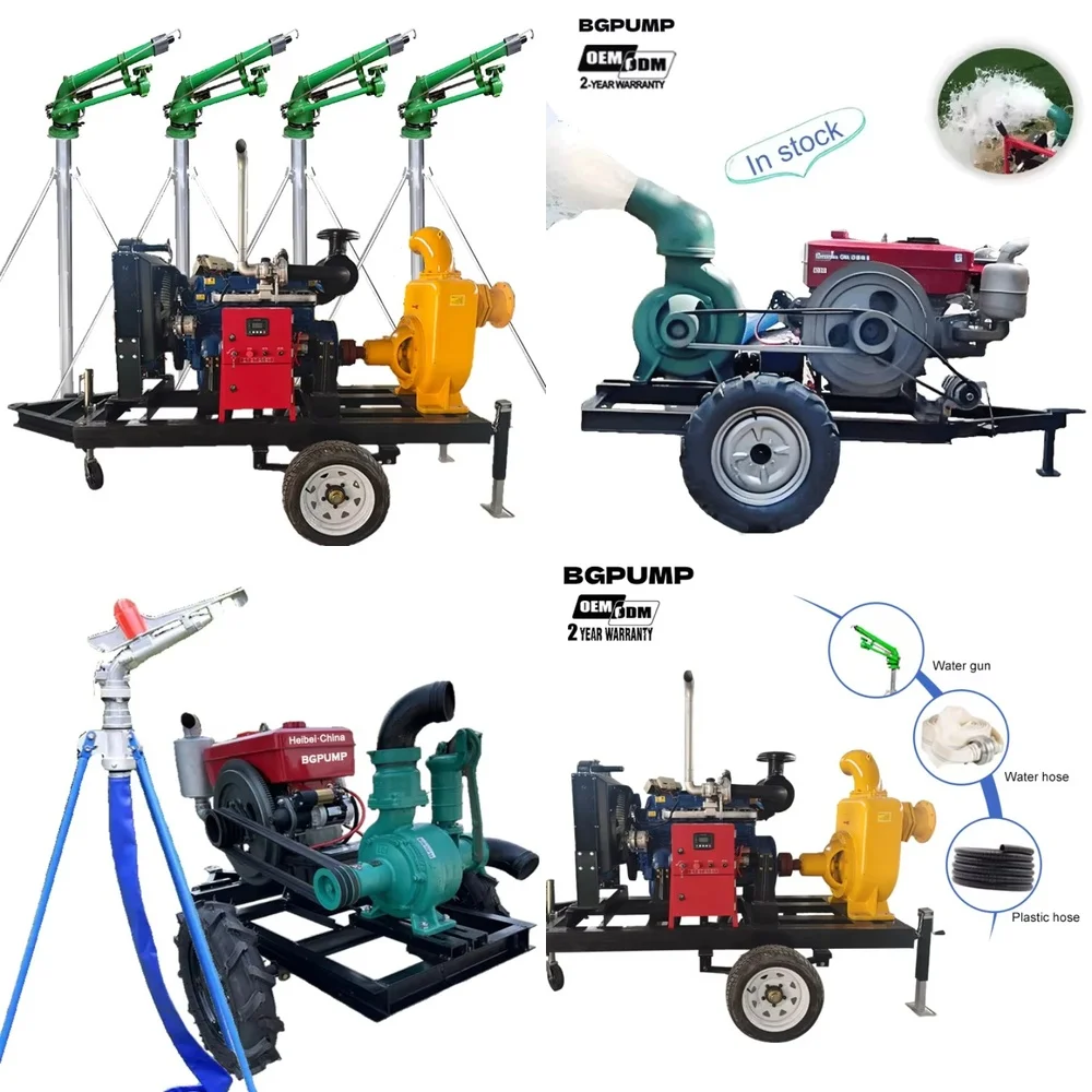 High Pressure 10HP 100HP SelfPriming Engine Water Pump for Farm Irrigation Sprinkler System Agriculture Water