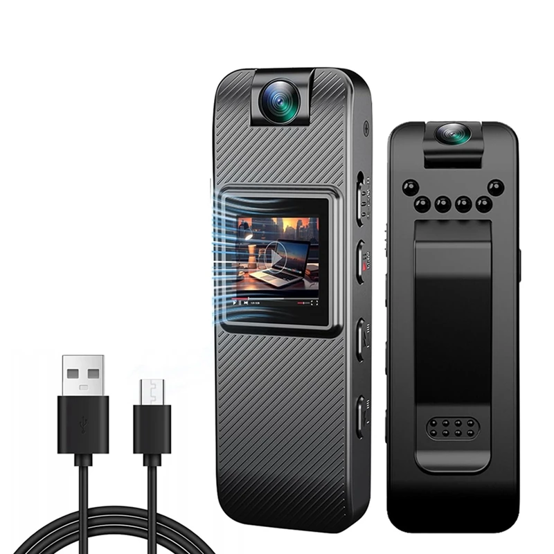 

1080P Video Recorder Camera Small Security Camera With Night Vision Portable Mini Body Camera For Law Sports Delivery
