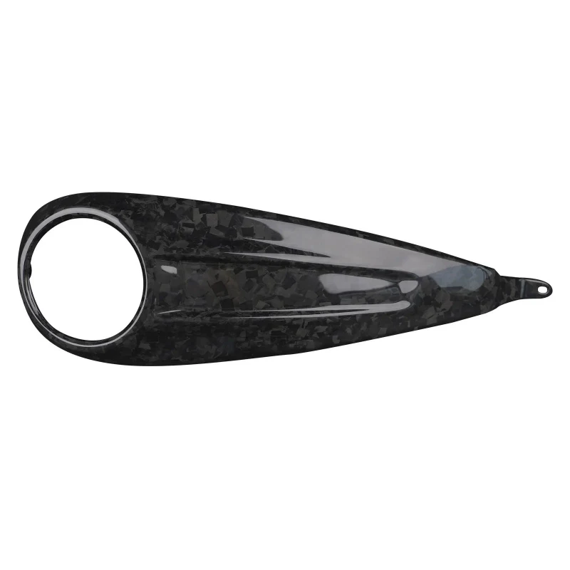Hot selling Glossy Black Front Fuel Gauge Mailbox Trim Twill Carbon Fiber Motorcycle Fenders view 5