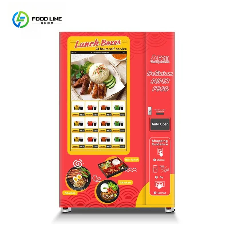 

4 Hours Self-Service Vending Machine Instant Food Vending Machine With 49 Inch Touch Screen