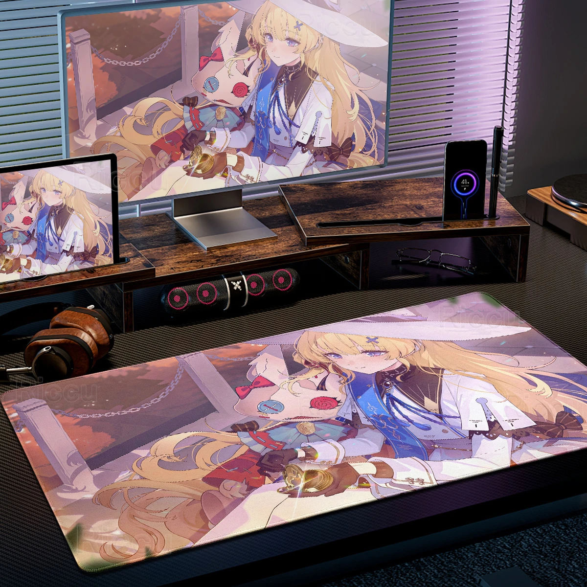 New Wuthering Waves Aemeath Phoebe Mouse Pads Laptop Anime Gaming Keyboard Rug Extended Desk Mat PC Gamer Cabinet Anti-slip Mats