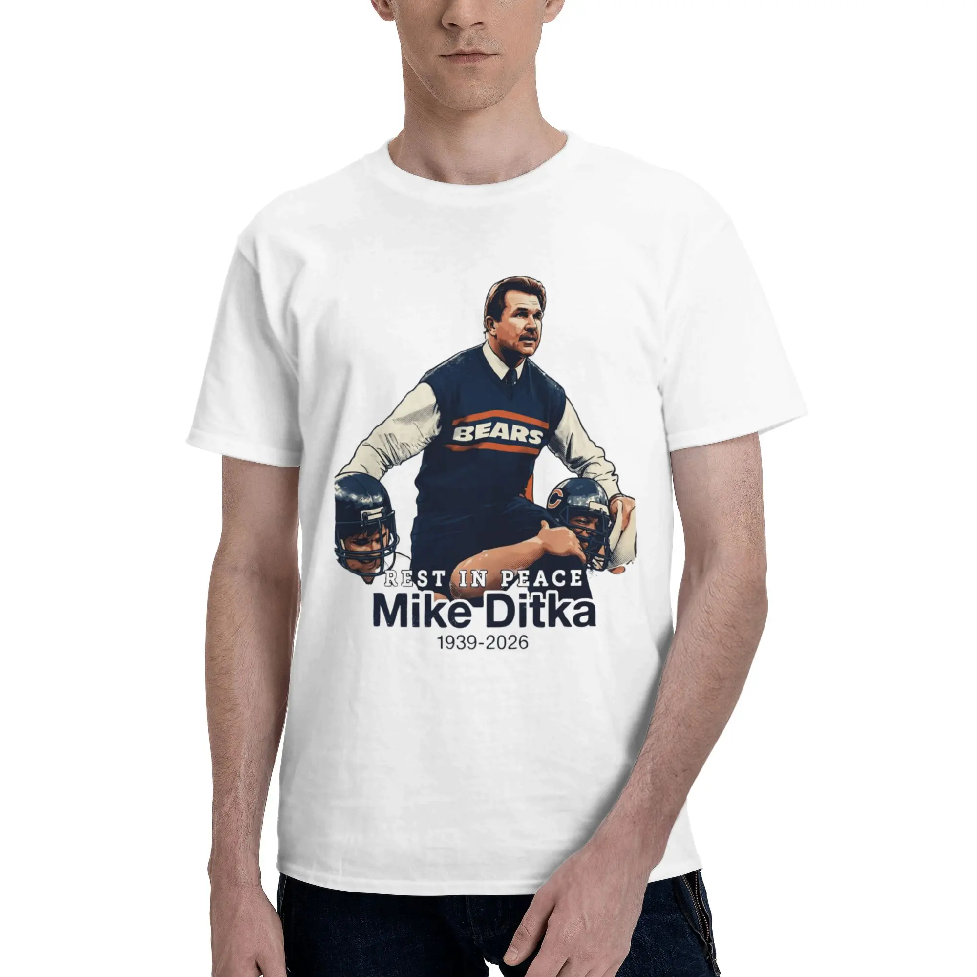 RIP Mike Ditka  Merch Unisex T Shirt Cotton Tee New Arrival  T-shirt Clothing