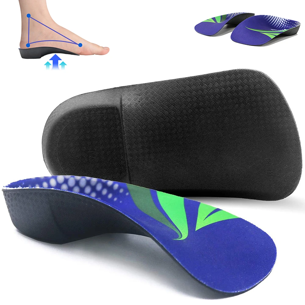 RooRuns Orthopädische Einlegesohlen zur Fußgewölbeunterstützung, 3/4-Länge, Plattfüße, Schuhpolster für Füße, Plantarfasziitis, Fersenschmerzlinderung, Unisex – Detail 3