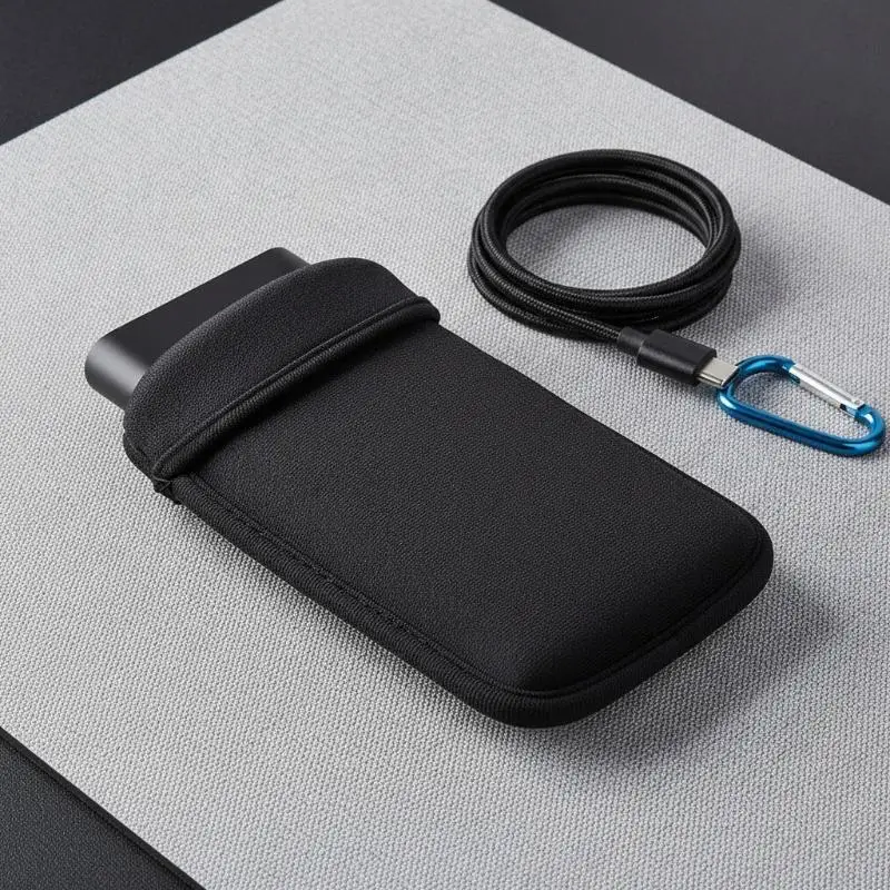 Funda protectora universal de neopreno para teléfono, bolsa o estuche para batería externa, funda resistente a golpes.