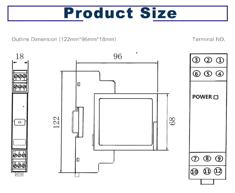 Imagem -05 - Transmissor Isolador Analógico Conversor de Sinal Isolamento tipo Plug-in dc 05v 010v a 20ma 60mv 75mv