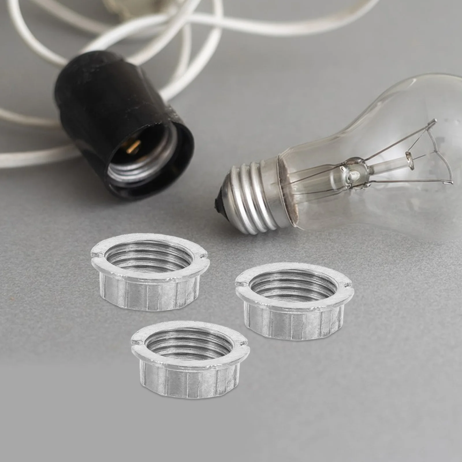 

6Pcs G9 Lamp Socket Outer Rings Stable Shade Holder Adapter Light Bulb Collar Ring Vanity Floor Table Lamp Replacement