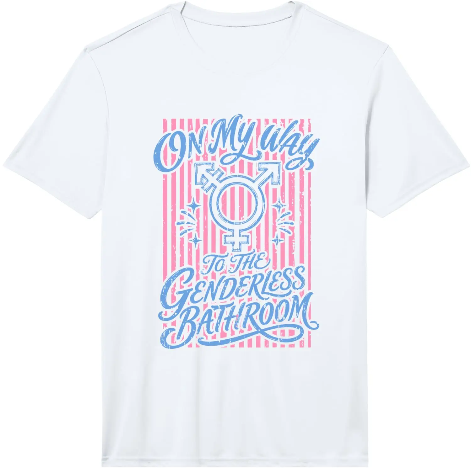 Mens Genderless Bathroom T Performance T-Shirt 100% Cotton Trendy Y2K Short-Sleeve Tee – Soft, Quick-Drying, & Moisture-Wicking;