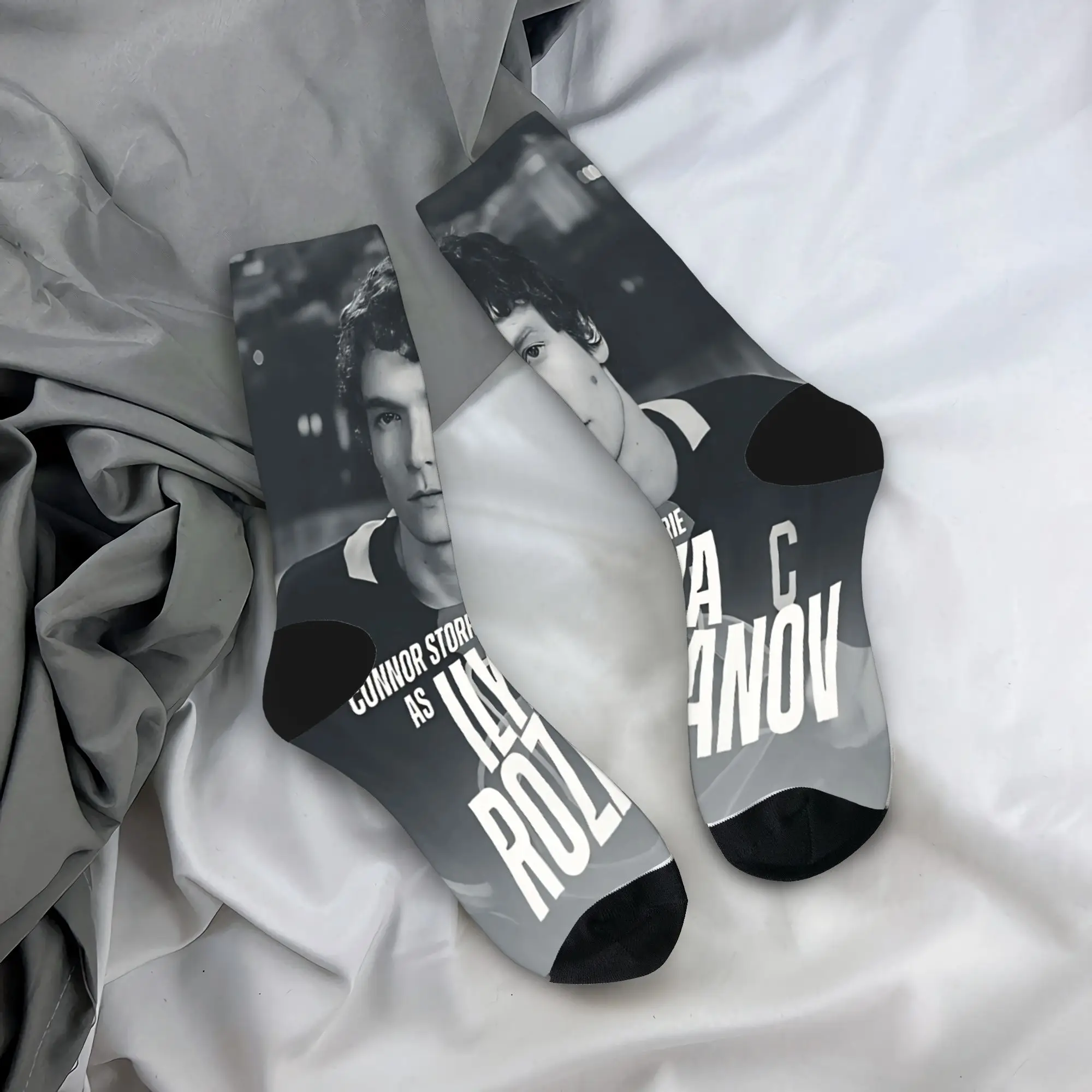 

Мужские носки Heated Rivalry Ilya, мягкие забавные носки, осенние уличные нескользящие носки с принтом, подарок