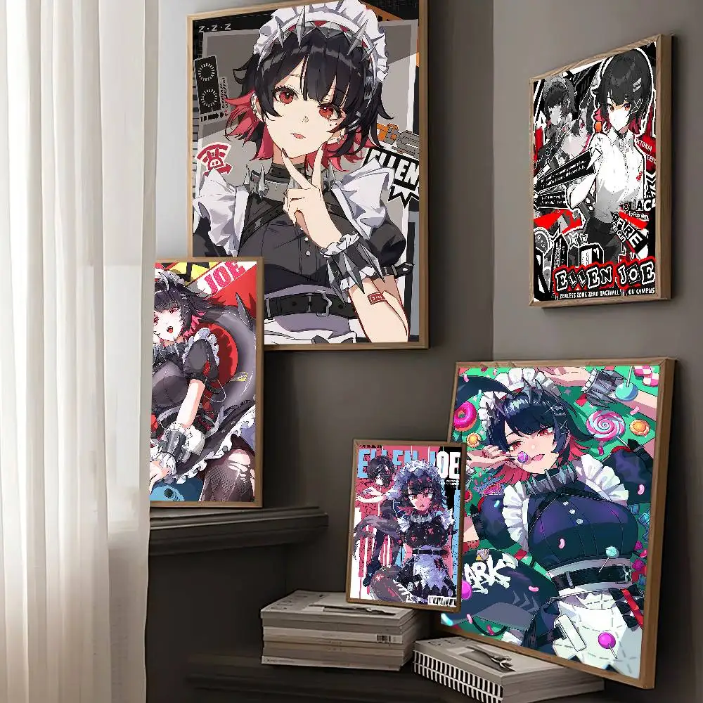 ZZZ إلين جو لعبة Whitepaper ملصق ريترو كرافت ورقة ملصق DIY غرفة بار مقهى خمر اللوحة الزخرفية