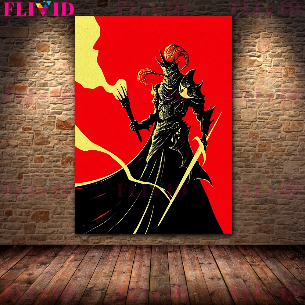 Necromancer,Death,Saint Warrior,Prophet Wall Art Canvas Painting Shaman Wizard Art Poster And Print For Living Room Decoration