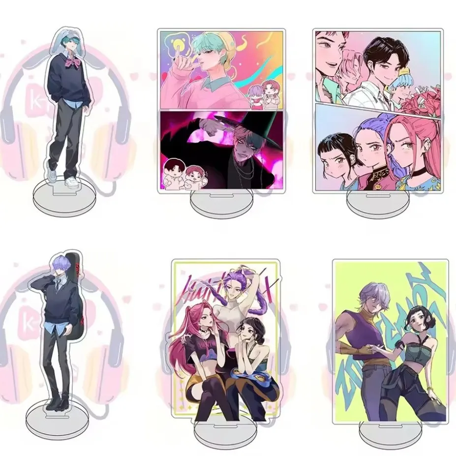 

KPop Demon Hunters Acrylic Stand K POP Girl Group Acrylic Display Large Acrylic Figure KPop Merchandise Collectible Standee