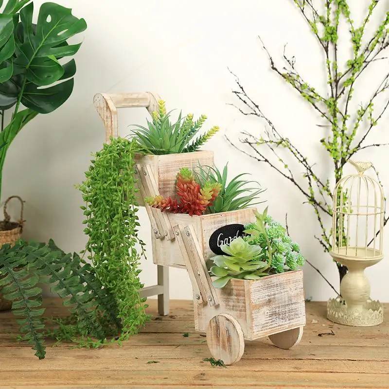 3 Layers Push-pull Flower Rack Simulation Plant Display Holder Fresh Flowers Green Plants Storage Homestay Outdoor Plant Stand