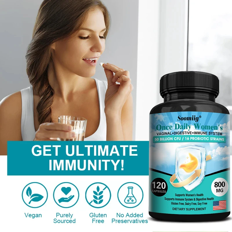 Prebiotics + Probiotics, Digestive Supplement for Digestive Health, Promotes Regularity and Gut Health, 120 Capsules