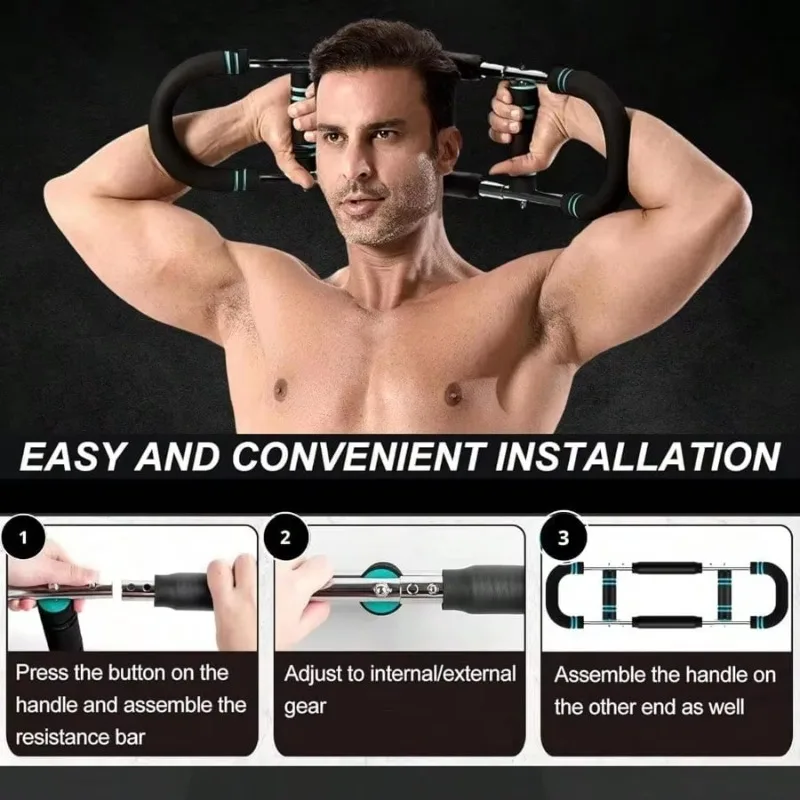 Adjustable U‑Shape Forearm Strength Trainer 60‑100 Lbs Spring Resistance Portable Non‑Slip Fitness EquipmentforUpperBodyTraining