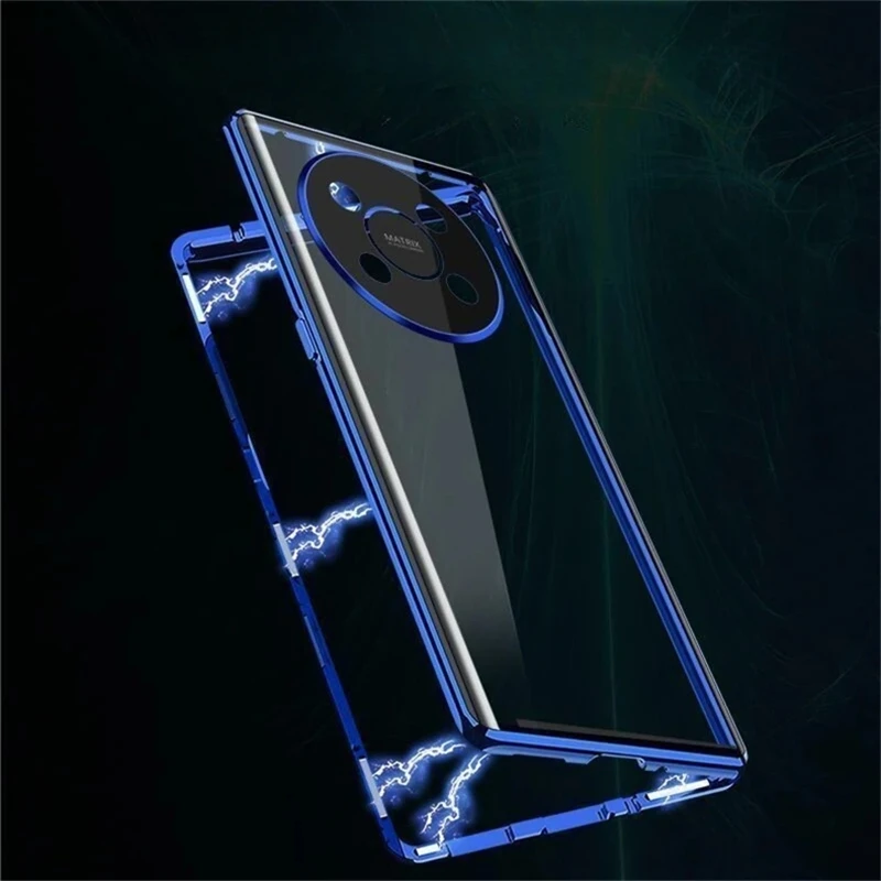 360 Magnetic Adsorption Phone Case for Nova 12i 12 SE Double Sided Tempering Glass Metal Bumper Cover for Huawei Nova 12 Pro