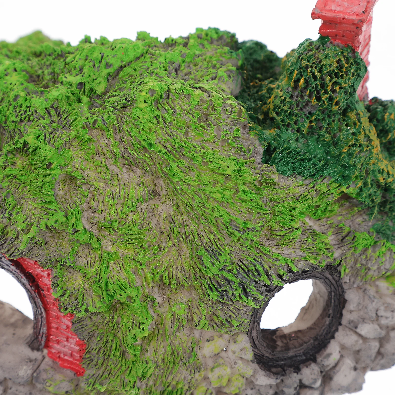 

Betta Tank Hideout Cave Resin Lifelike Wear-Resistant Aquarium Decoration Home Office Fish Cave Supply Aquarium Decor